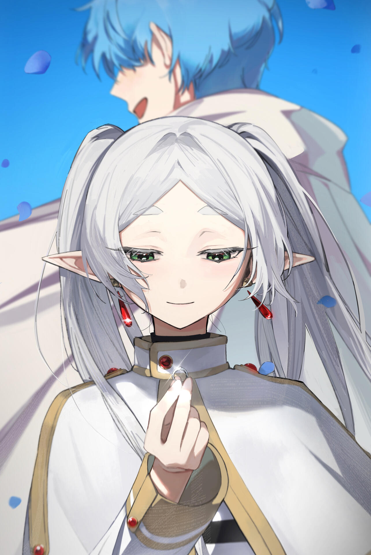 Fanart of Frieren and Himmel