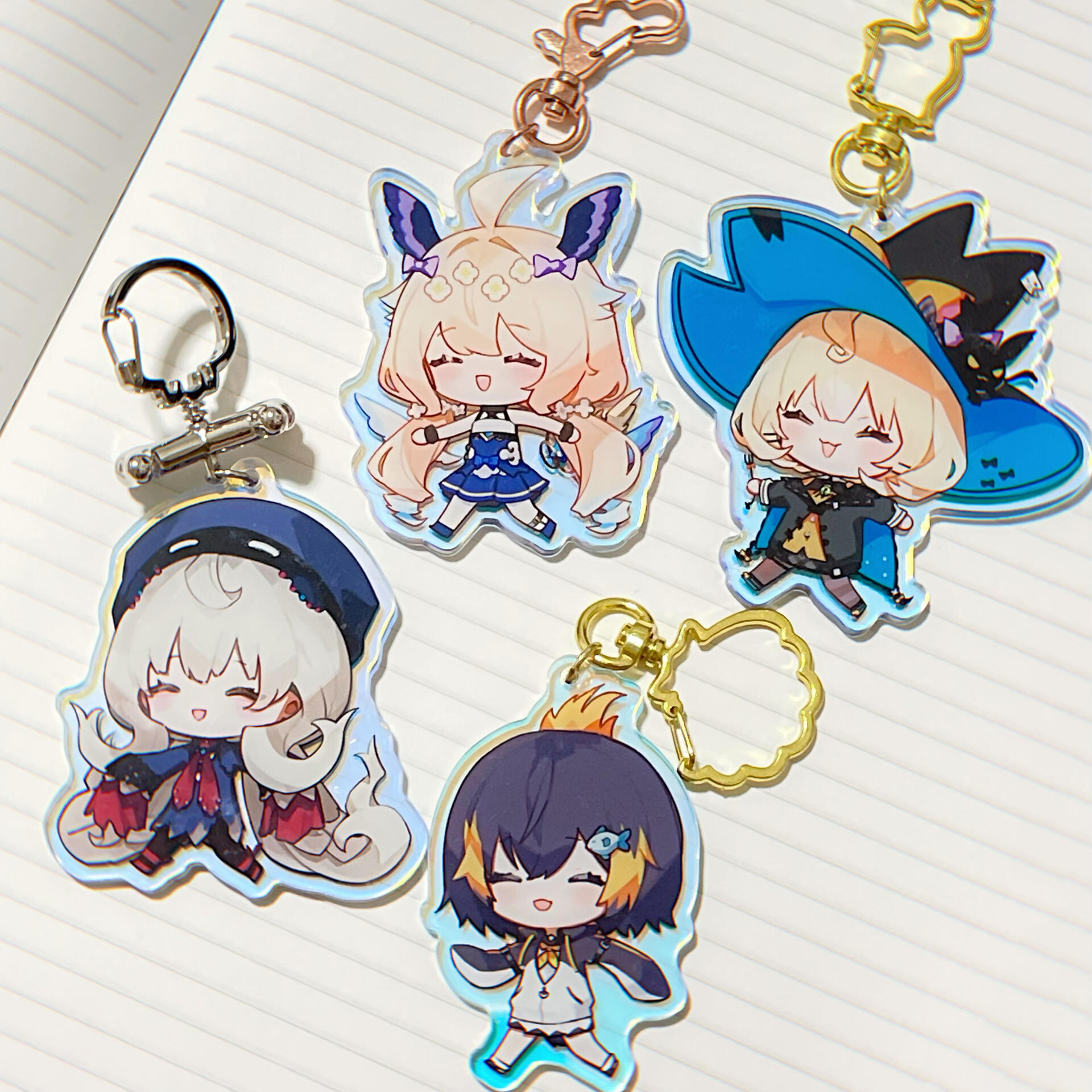 NIJI UK acrylic charms