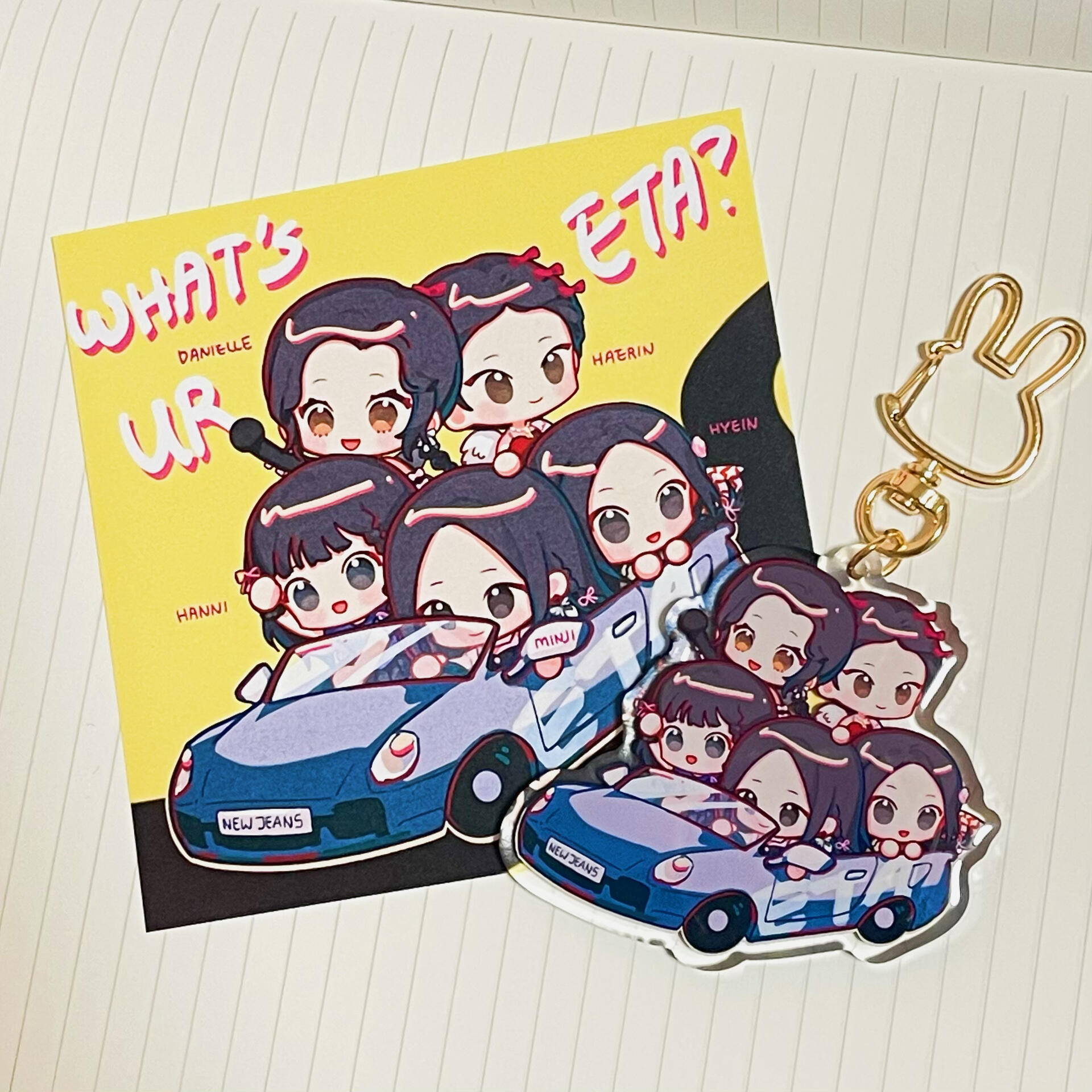 NEWJEANS acrylic charm and print