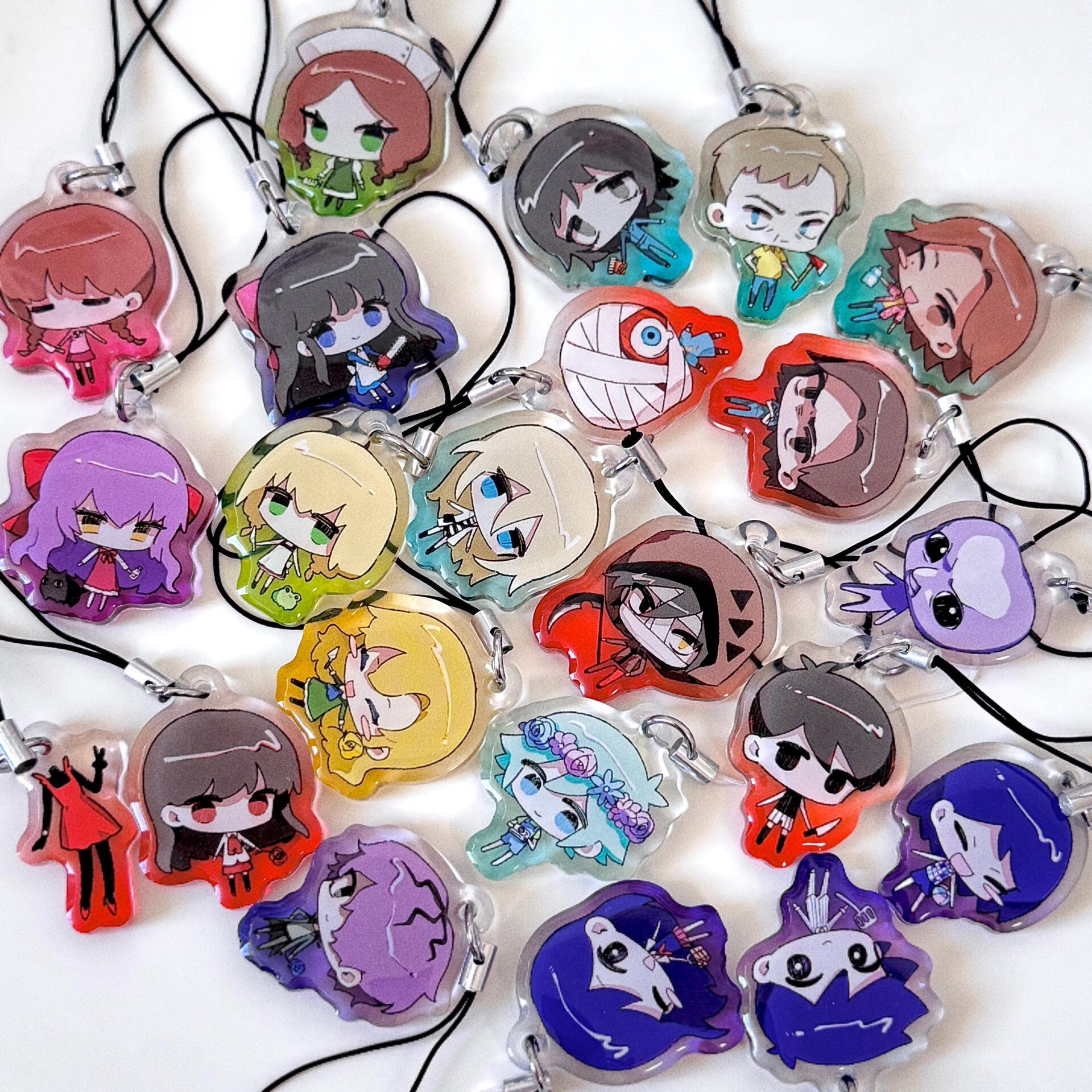 RPG horror mini phone charms