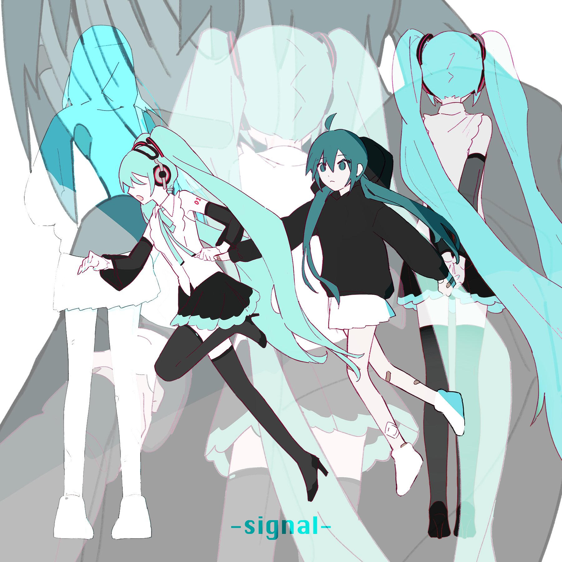 music video illustration for original song 「Signal」